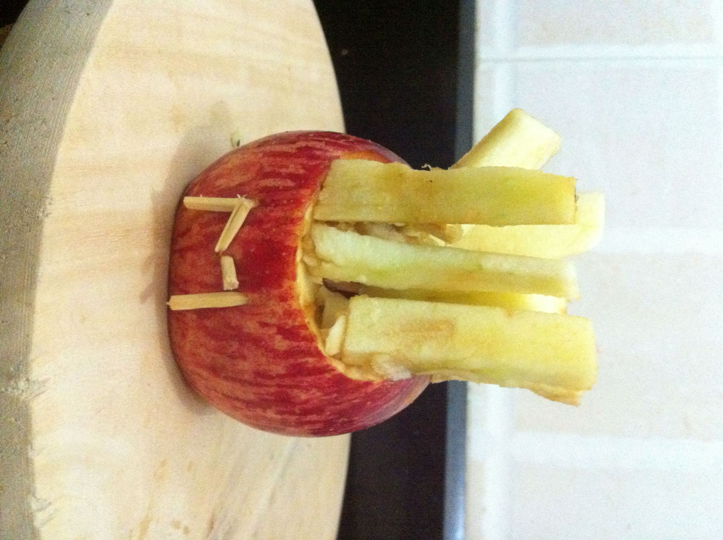 Apple French Fries 4 Steps Instructables