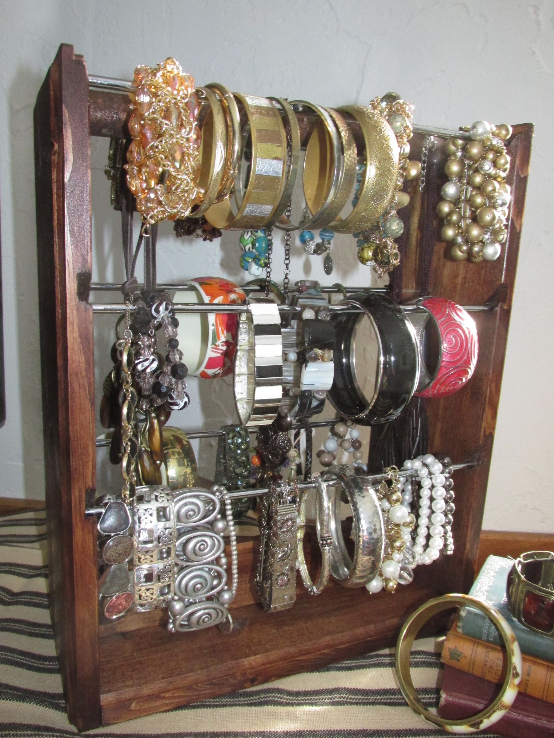 Bracelet Organizer That Holds Dozens of Bracelets and Keeps Them All VISIBLE to Choose!