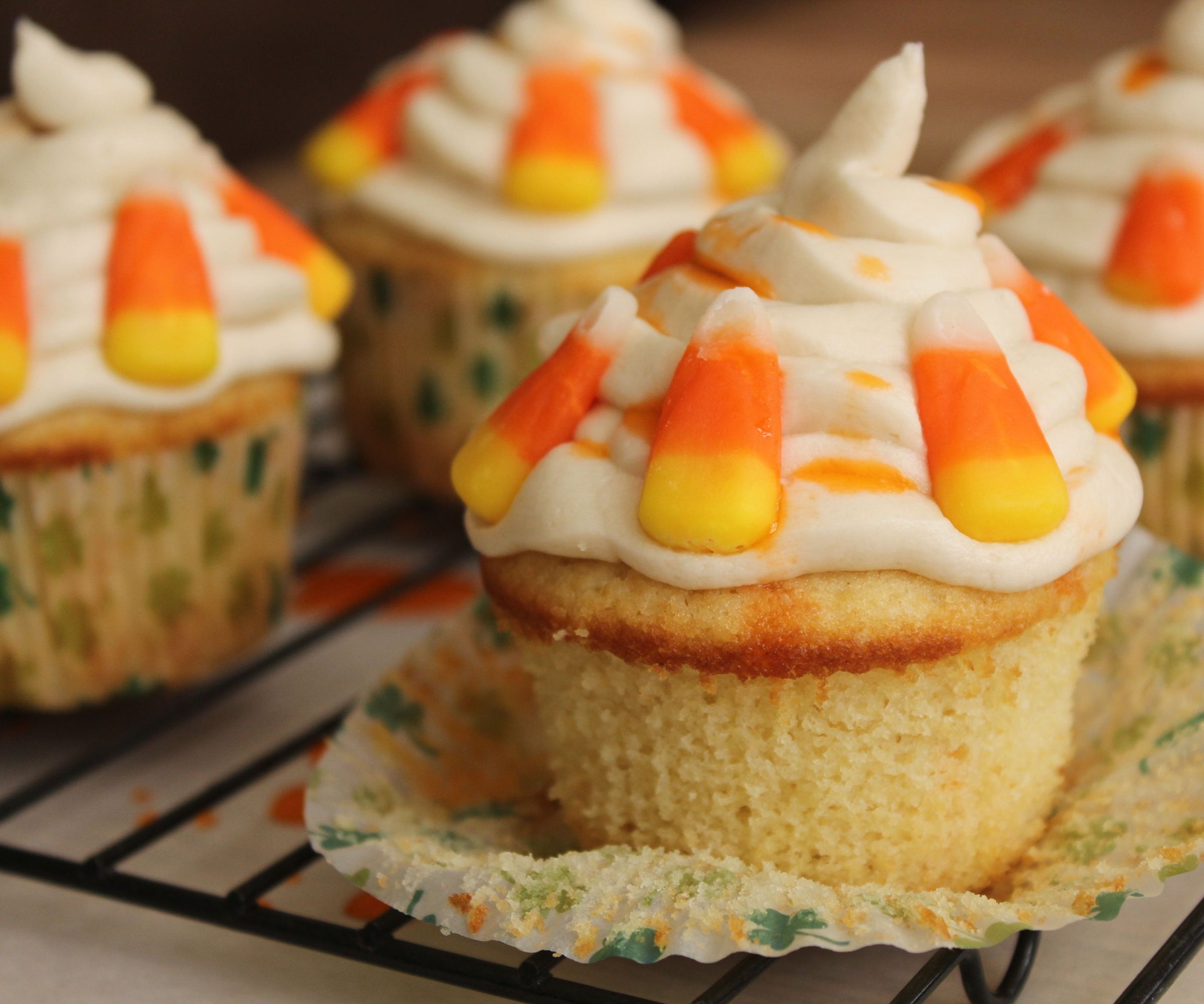 Candy Corn Cupcakes for the Holidays