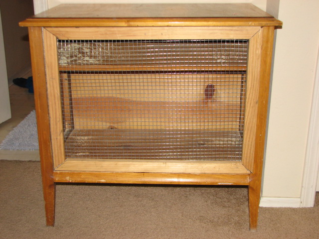 Convert End Table to Rabbit Hutch