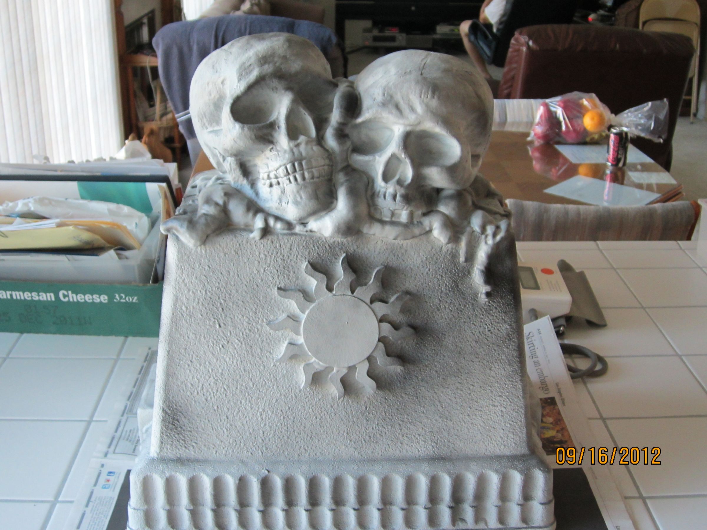 Bone Stone Grave Marker