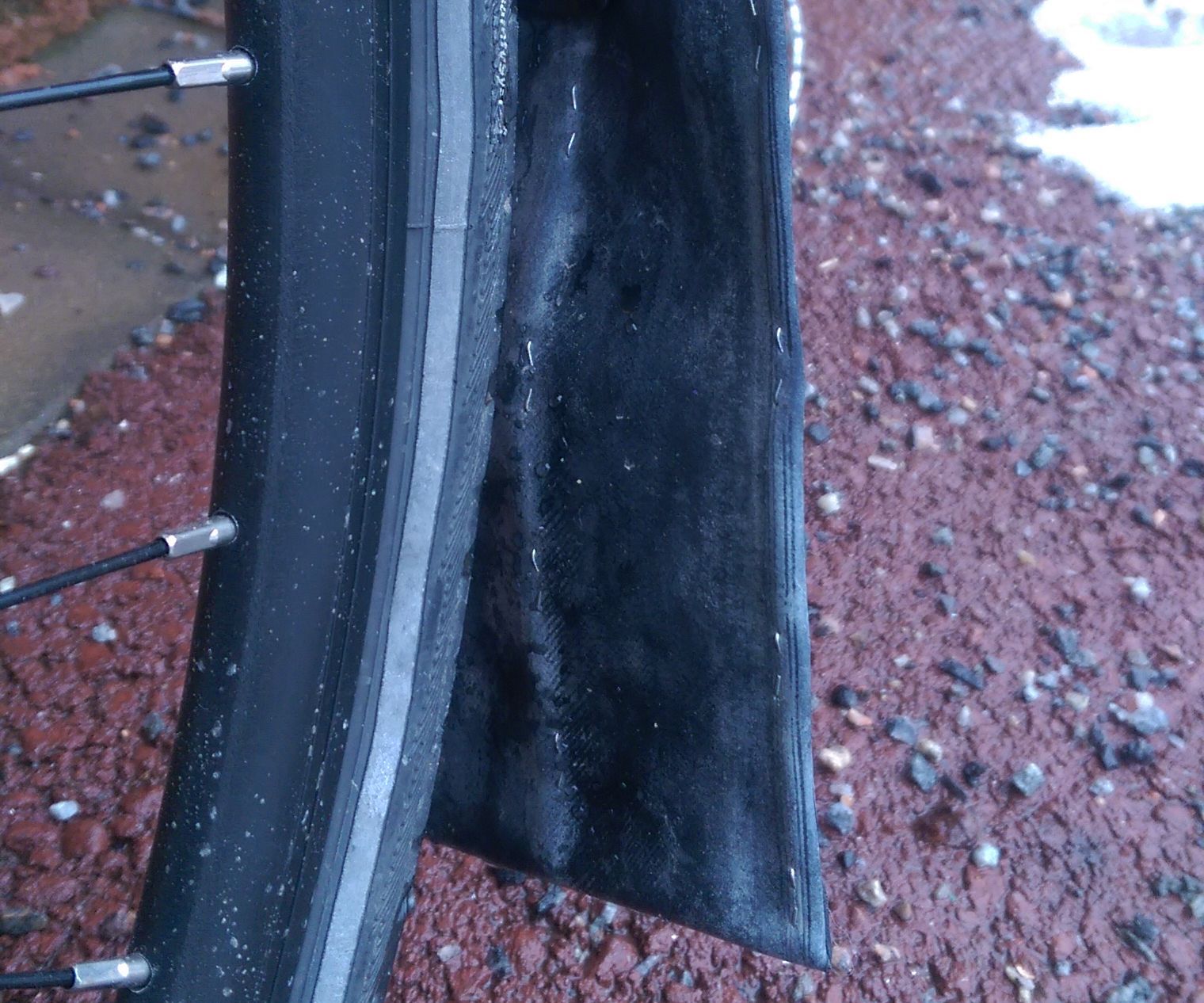 Mud flap for bike fender