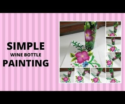 SIMPLE WINE BOTTLE PAINTING