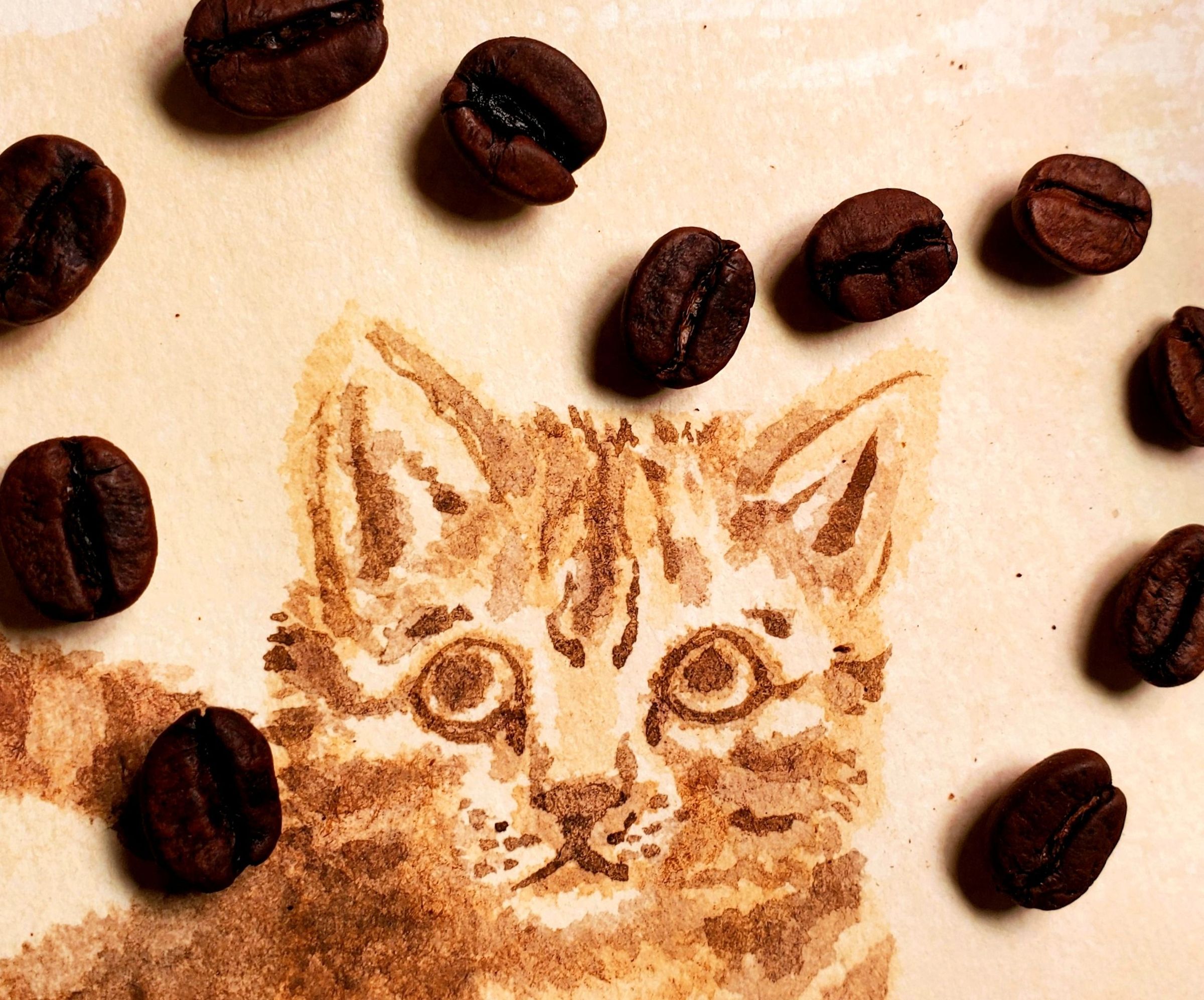 Coffee As a Painting Medium 