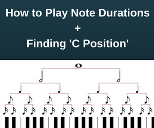 How to Play Note Durations on the Piano + Finding 'C Position'