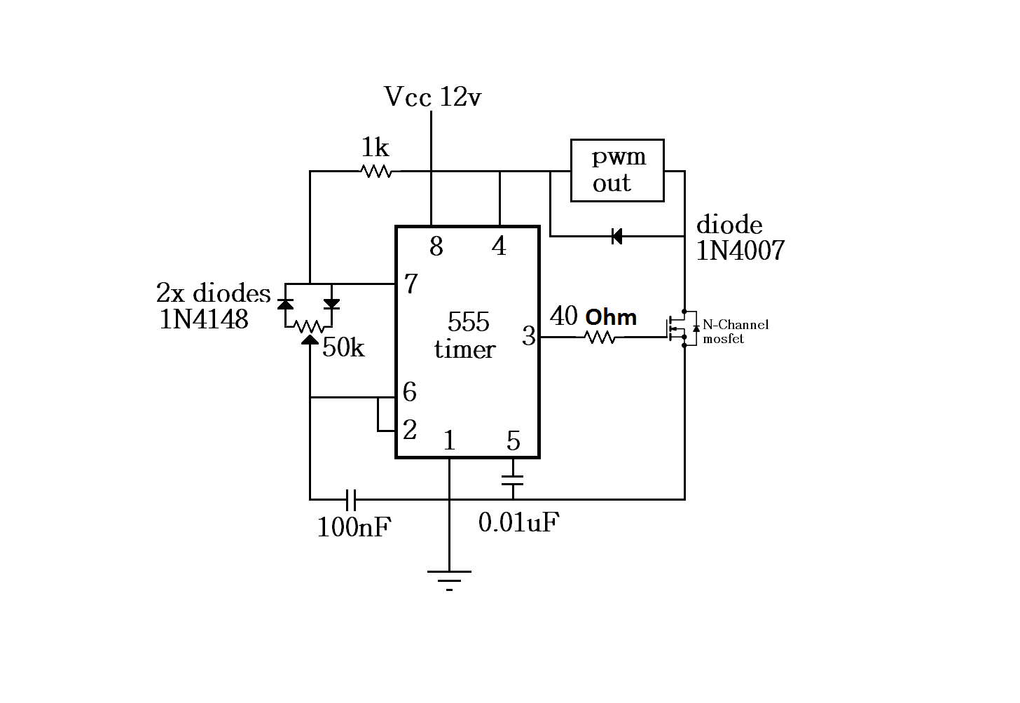 むみページ Analysis of 555-Based PWM Circuit | Math Encounters Blog