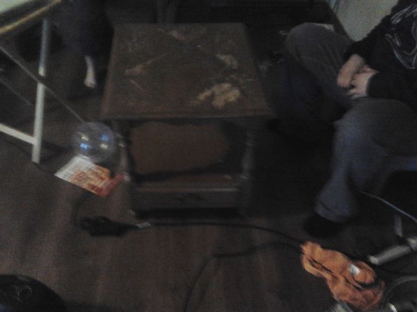 Coffee Table Hidden Slide-out Compartment