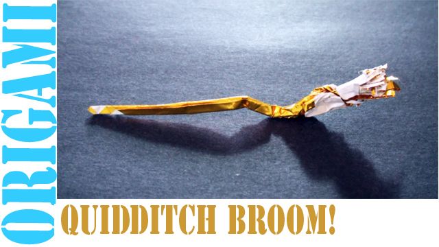 How to Make an Origami Harry Potter Quidditch Broom!