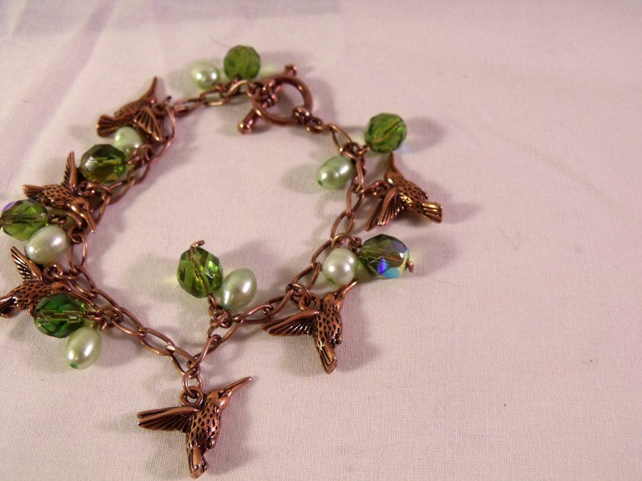 Hummingbird Charm Bracelet