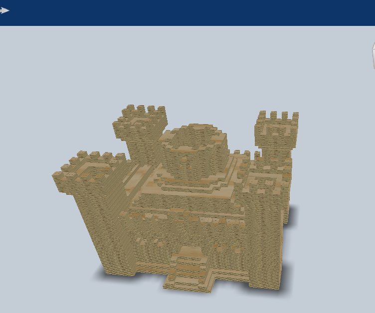 Minecraft Castle - Lasercut and Digital