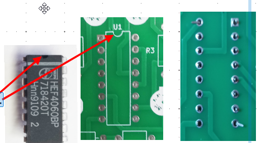 Bestückung Integriete Schaltung U1