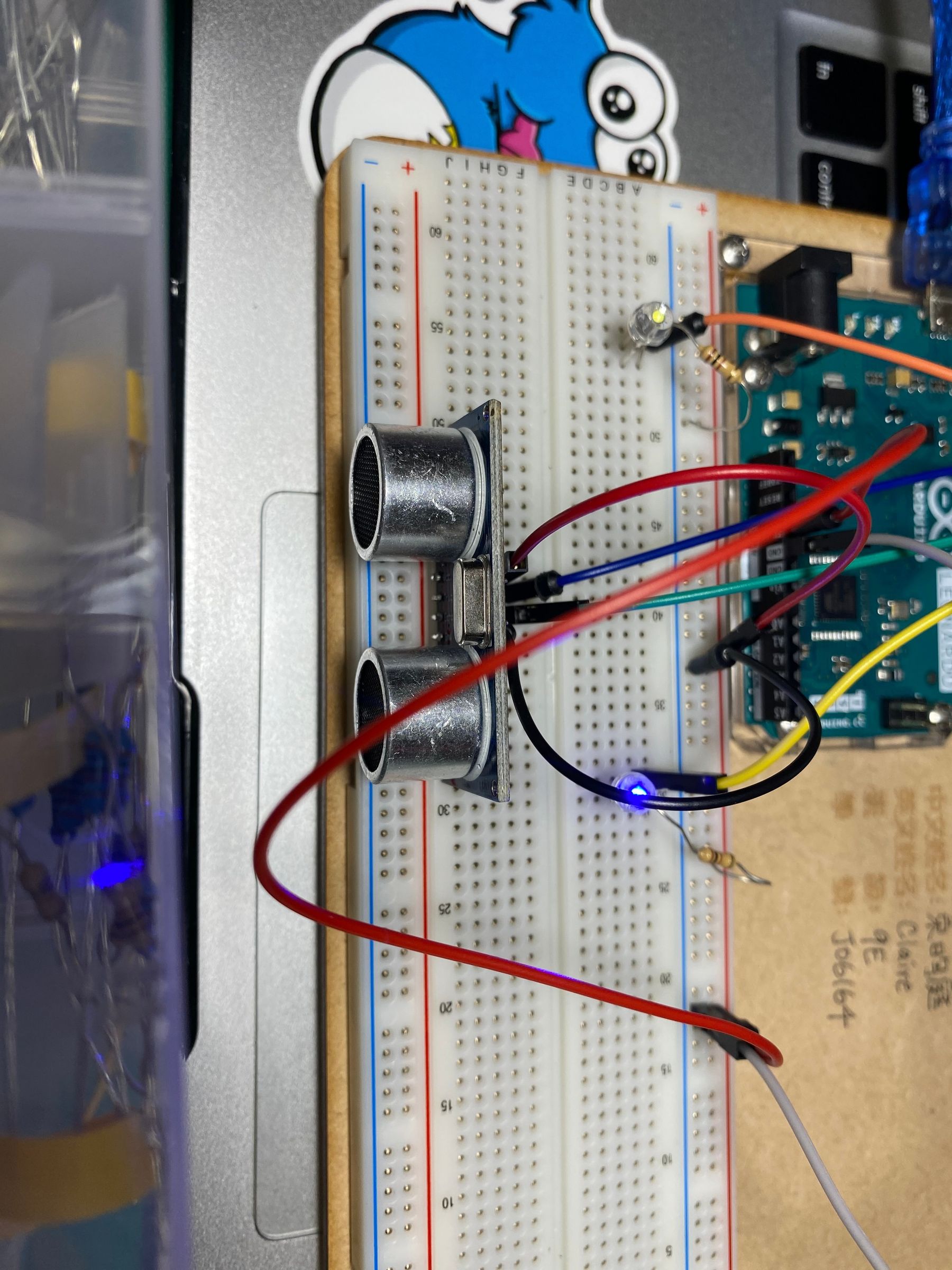 Simple Arduino and HC-SR04 Example