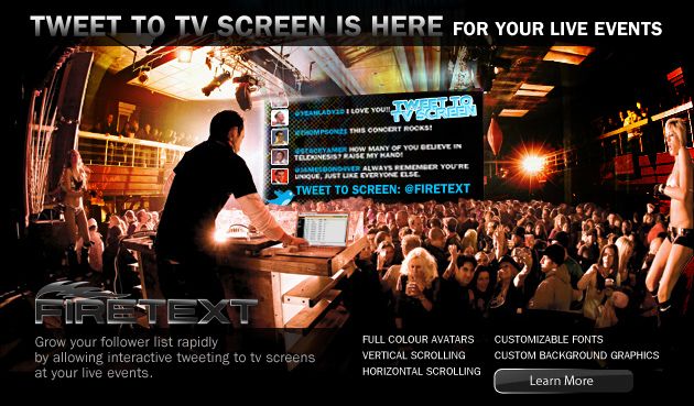 Twitter Messages on Your TV Screen