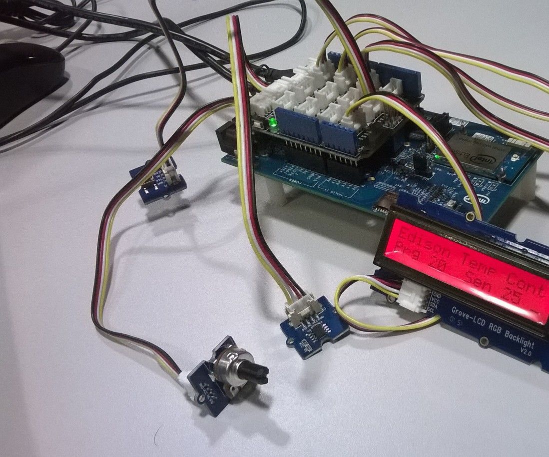 Intel Edison IoT WiFi Termostate #IntelMaker