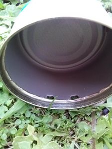 Hammer Nails in Can for Tail and Legs