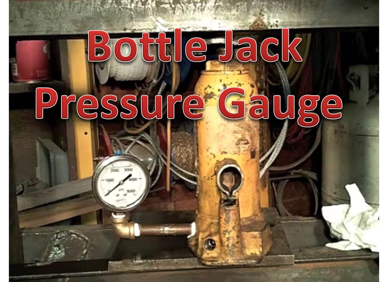 Adding a Pressure Gauge to a Bottle Jack