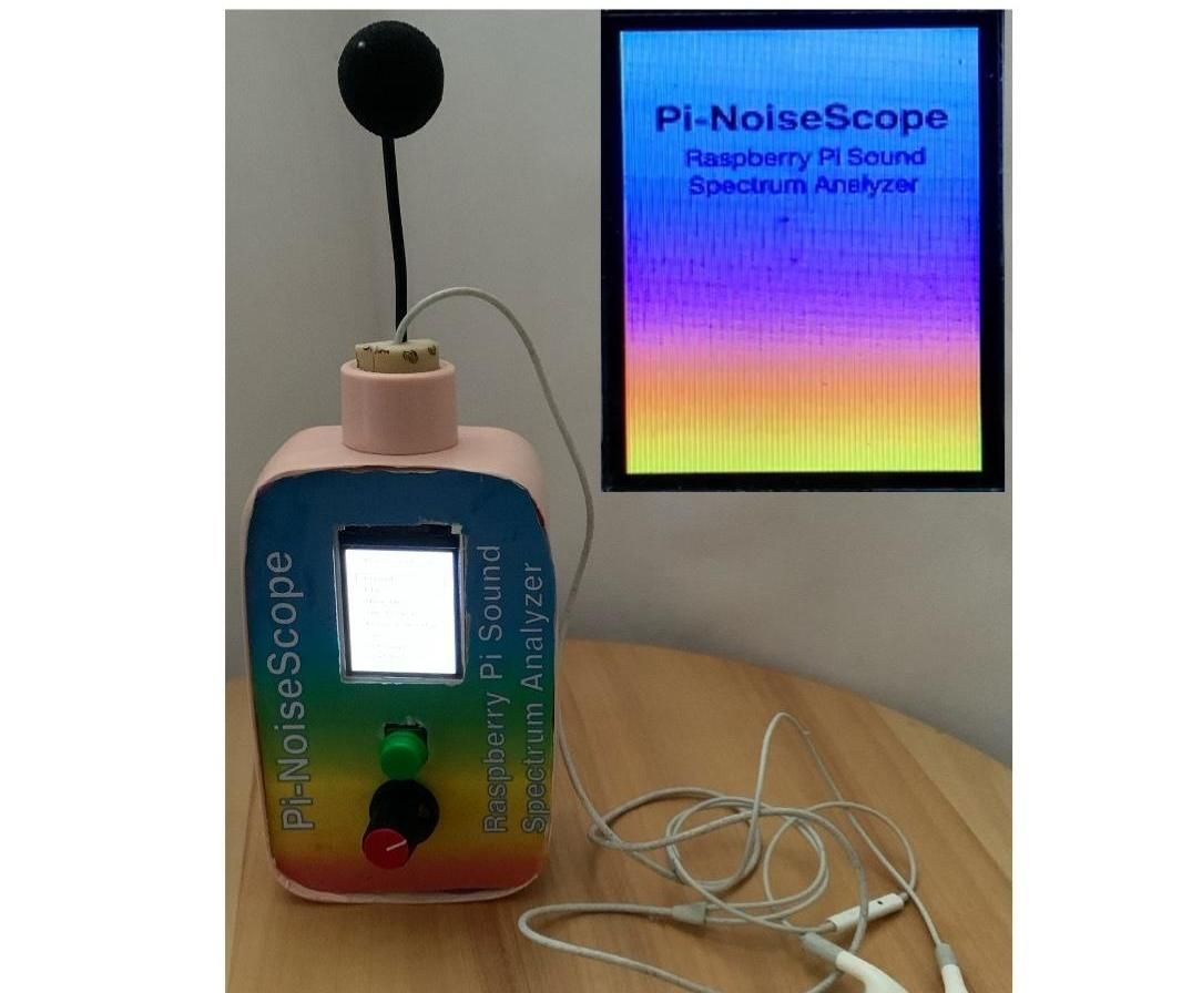 Pi-NoiseScope: Exploring the Colors of Sound (and Noise) With a Raspberry Pi