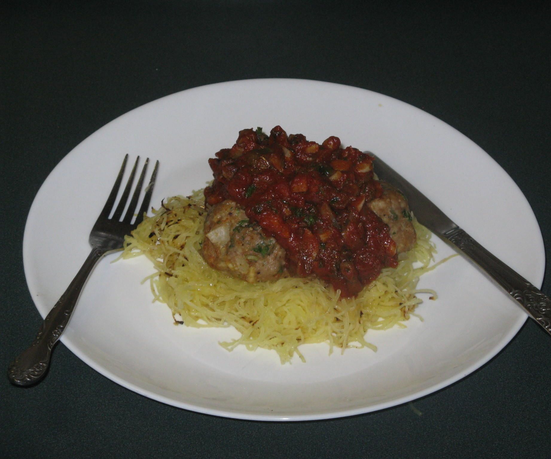 Spaghetti Squash & Meatballs