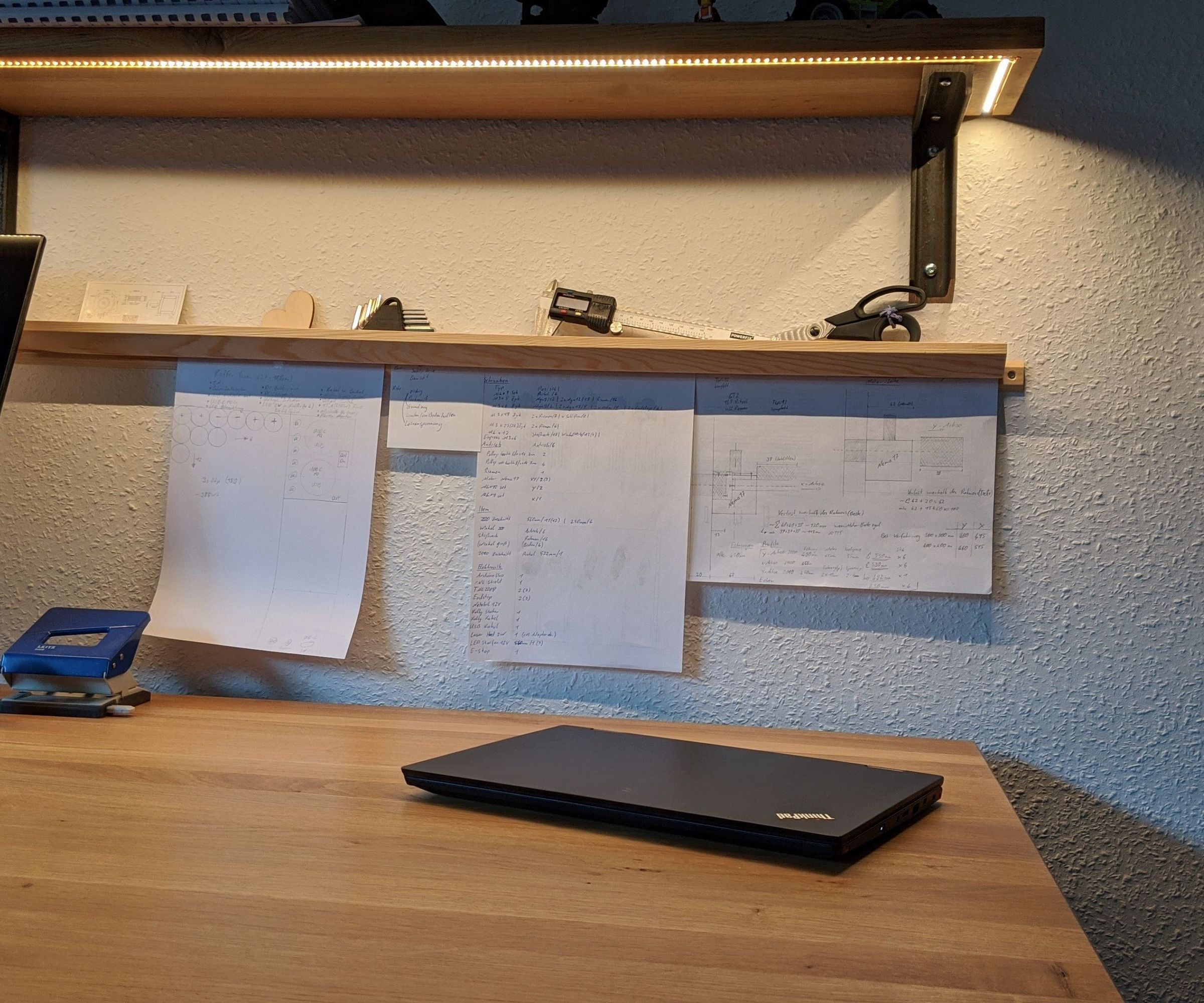Easy Office Note Rail From Wood