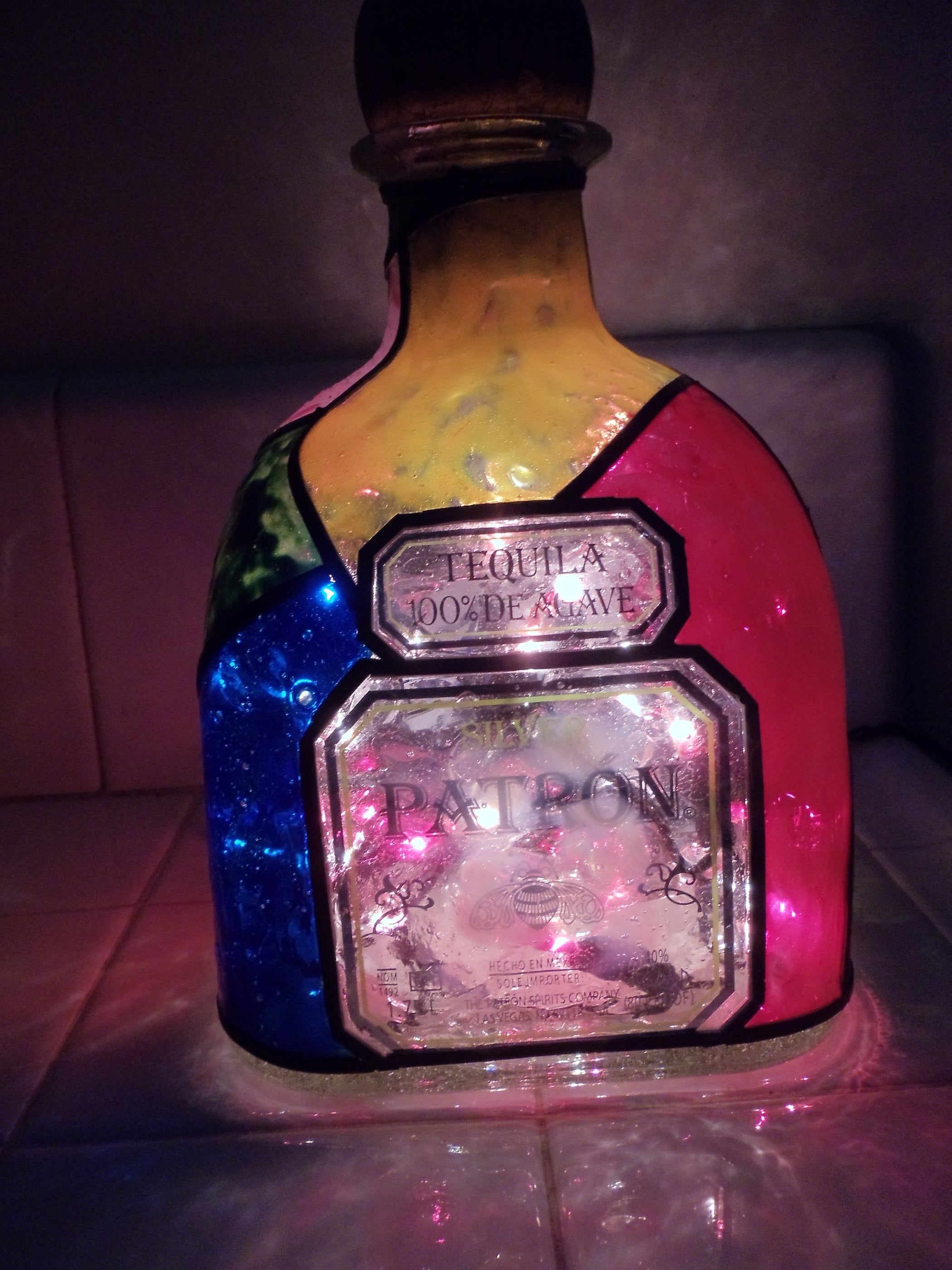 Stained Glass Bottle Lamp 5 Steps Instructables