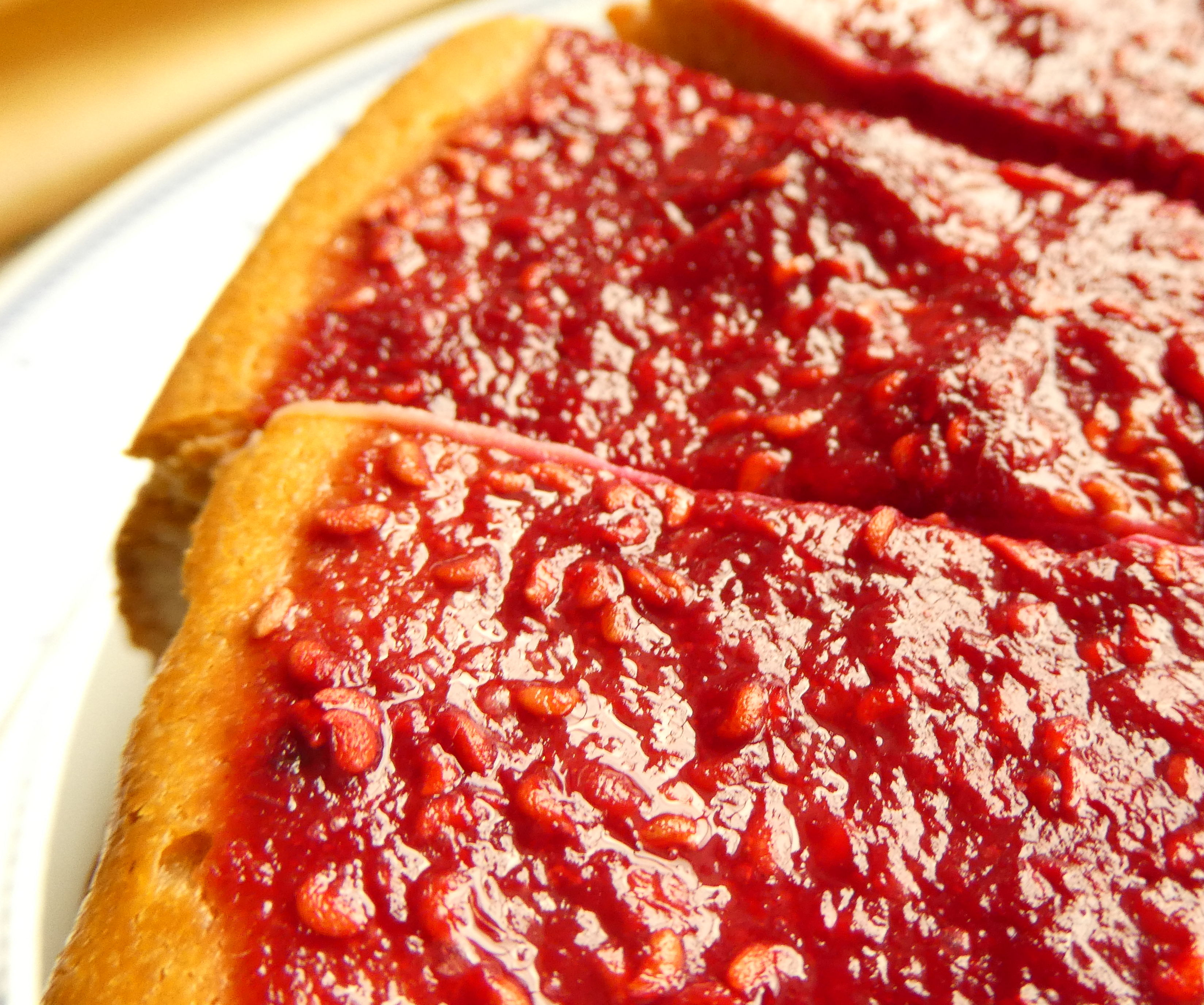 Raspberry Cheese Cake Without a Base