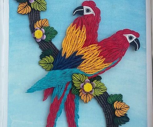 Quilled Parrots
