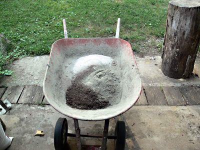 Mixing the Hypertufa