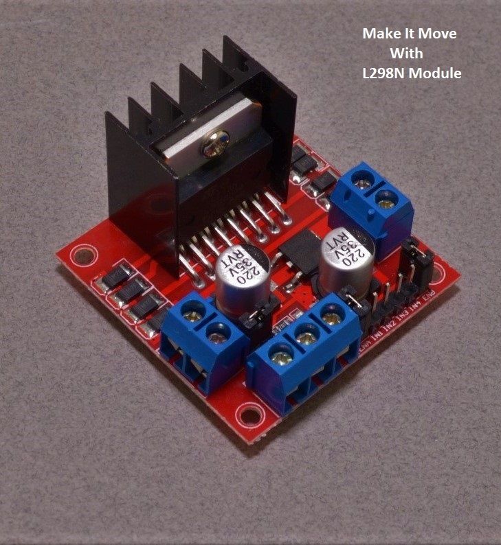 MODULE L298N DRIVER ENGINE STEP BY STEP TWO DUAL BRIDGE MOTOR 2A 25W for ARDUINO