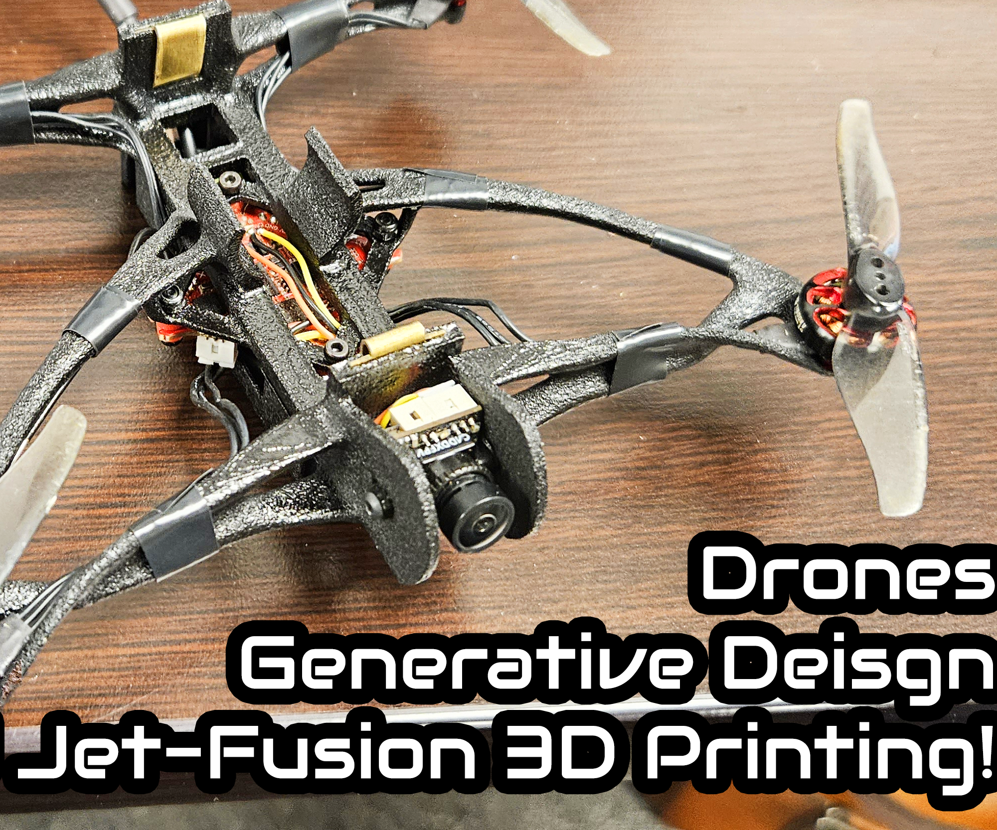 Pushing 3D Printing by Making a Drone With Fusion360 Generative Design!
