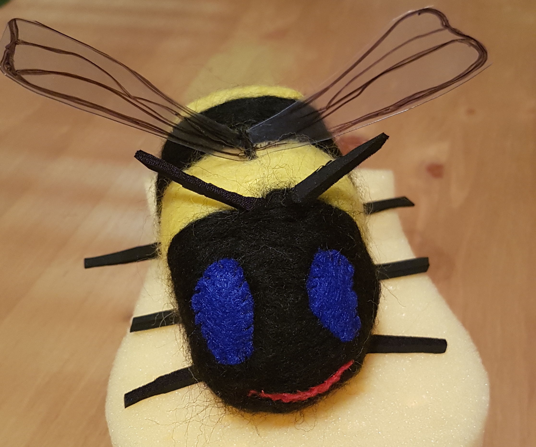 Honey Bee From Scraps & Felted Wool