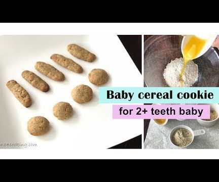 Baby cereal cookie ( fingerfood / teething snack ) for 2+ teeth baby