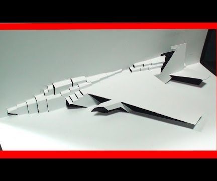 F-15 Fighter Jet Pop Up Card | FREE Template - Kirigami HD!