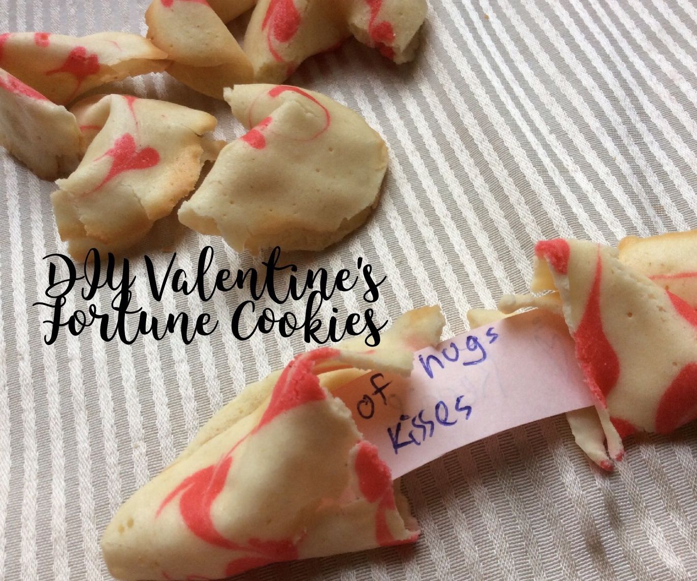 Valentine's Fortune Cookies Homemade