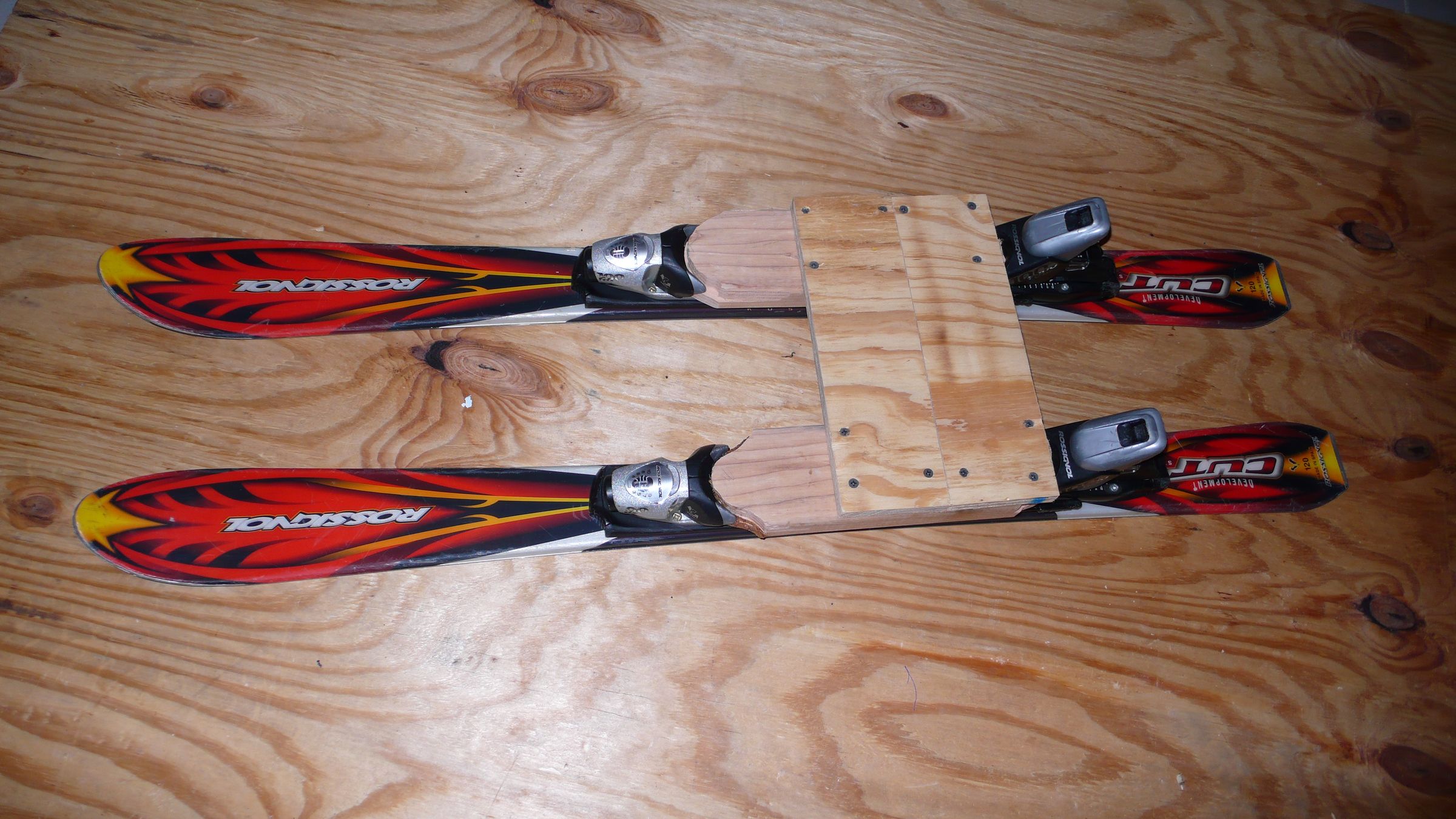 Butt Board (sledding With Skis)