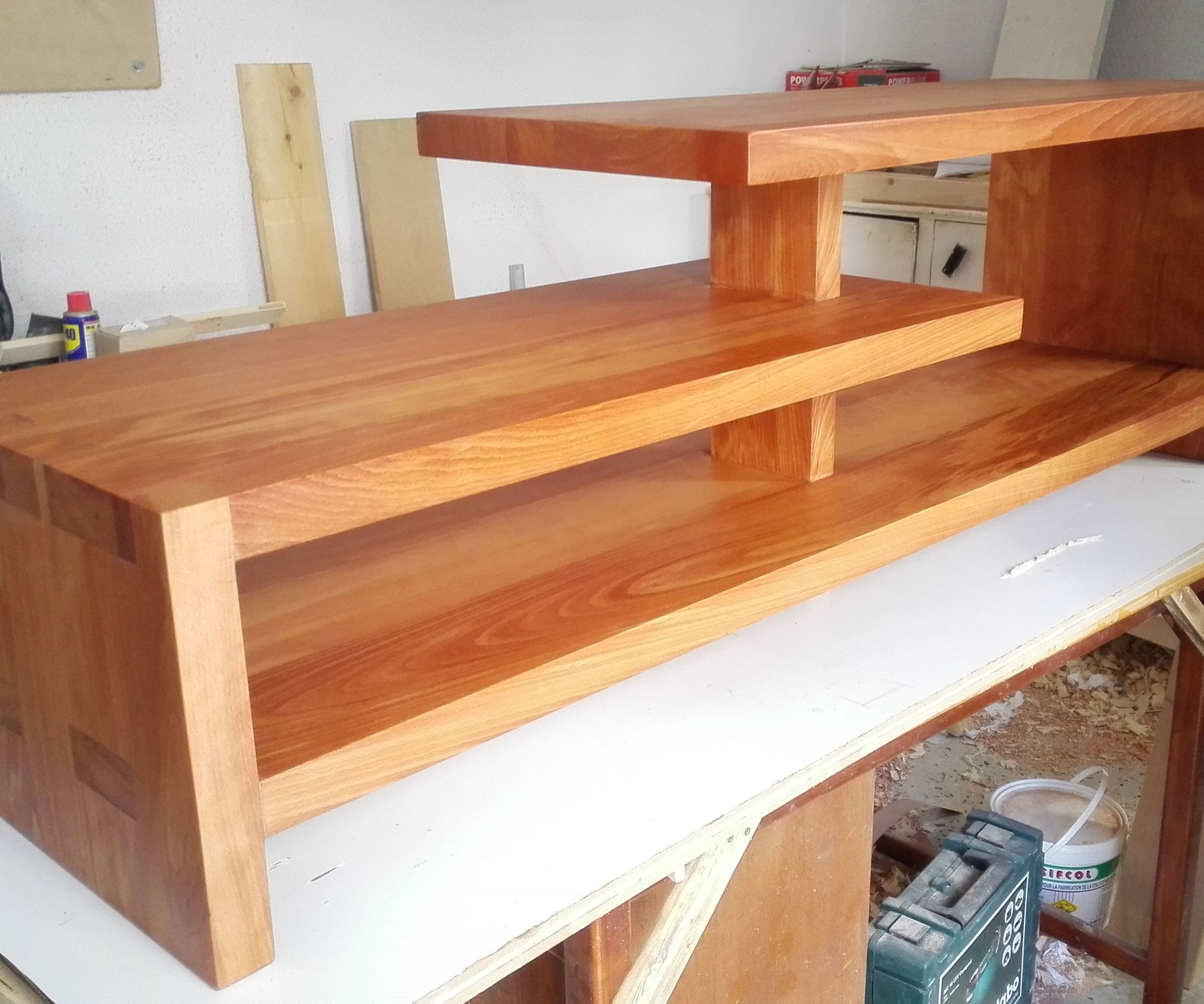 Dovetail Wood TV Console