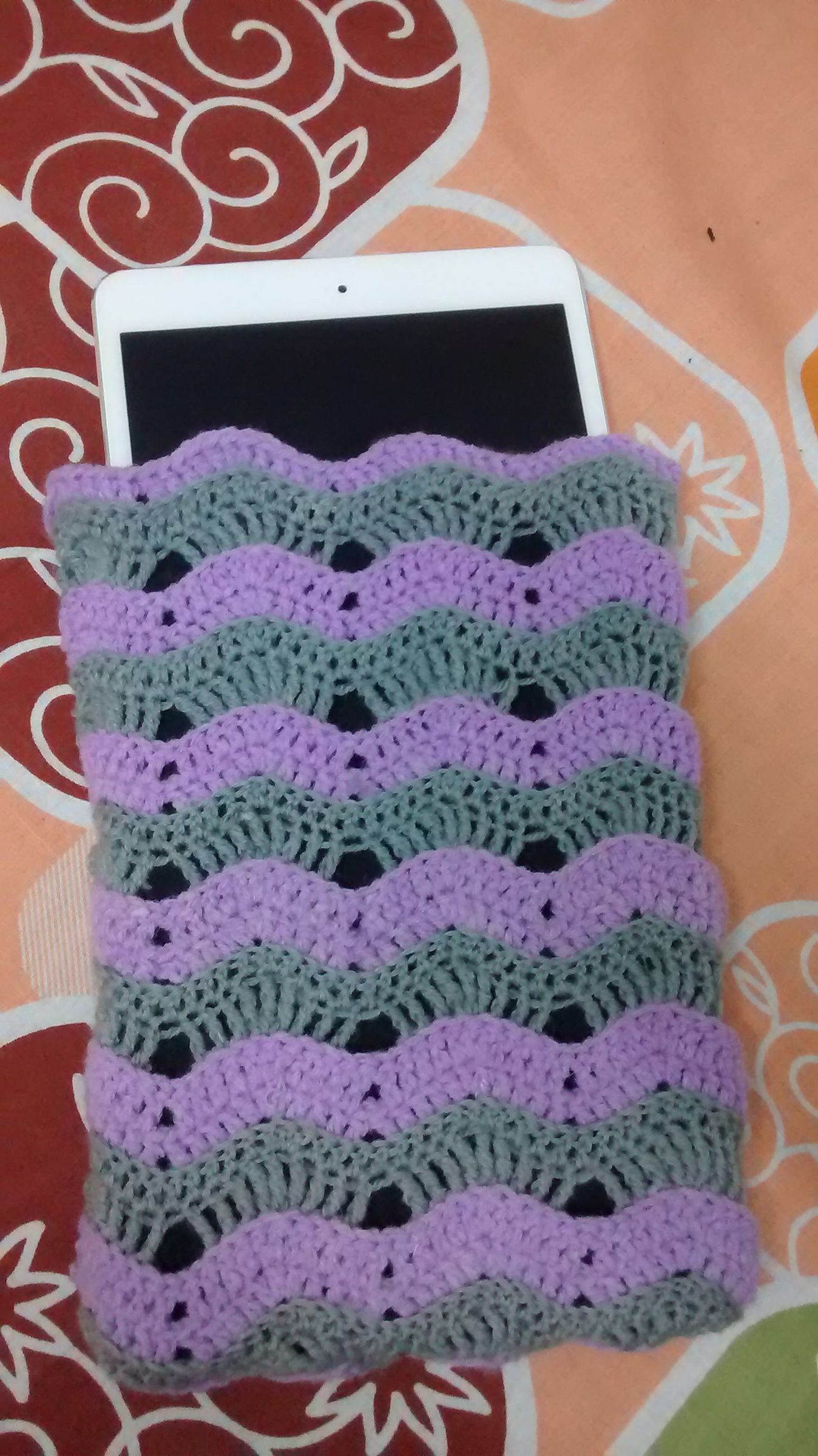 Vintage Fan Ripple Crochet IPad Cover 7 Steps Instructables