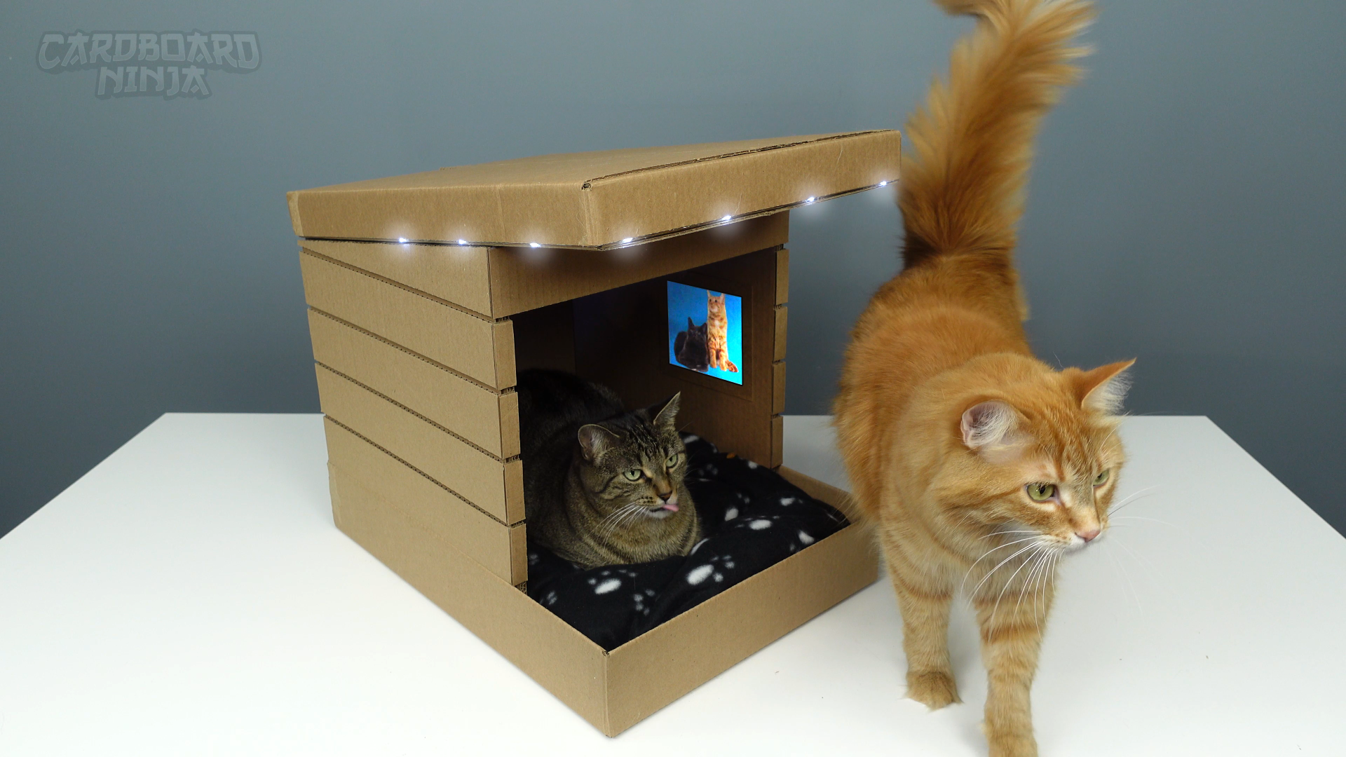 Corrugated Cat House Cat Product DIY Milk Carton Cat Scratching