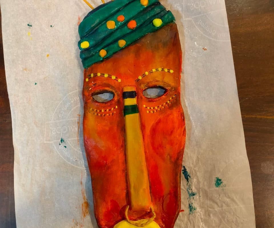 Clay Tribal Mask