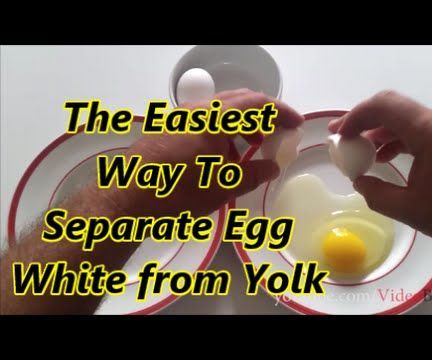 Easy Way to Separate Egg Whites From Yolk