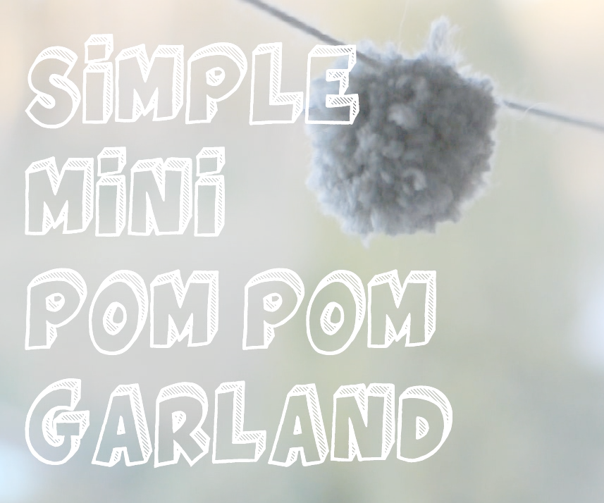 Simple Mini Pom Pom Garland