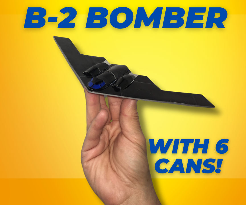 How to Build a Soda Can Airplane B-2 Bomber With Just 6 Aluminum Cans