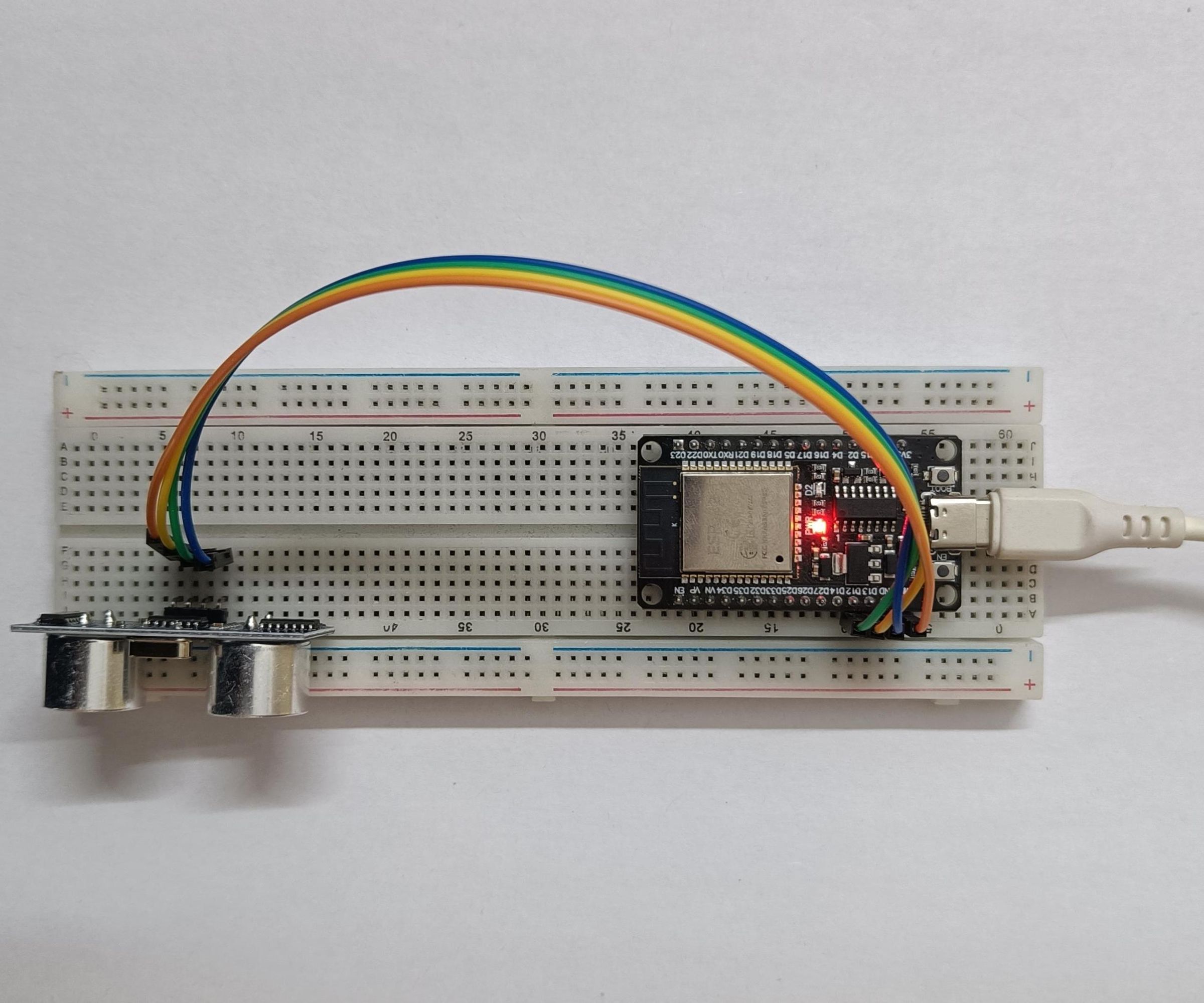 Distance Monitoring System Using ESP32, Ultrasonic Sensor and VVAC Cloud Dashboard