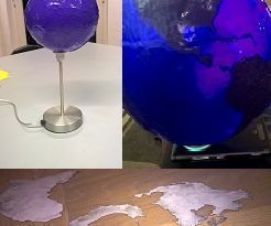 Globe With Lights and Detachable Continents