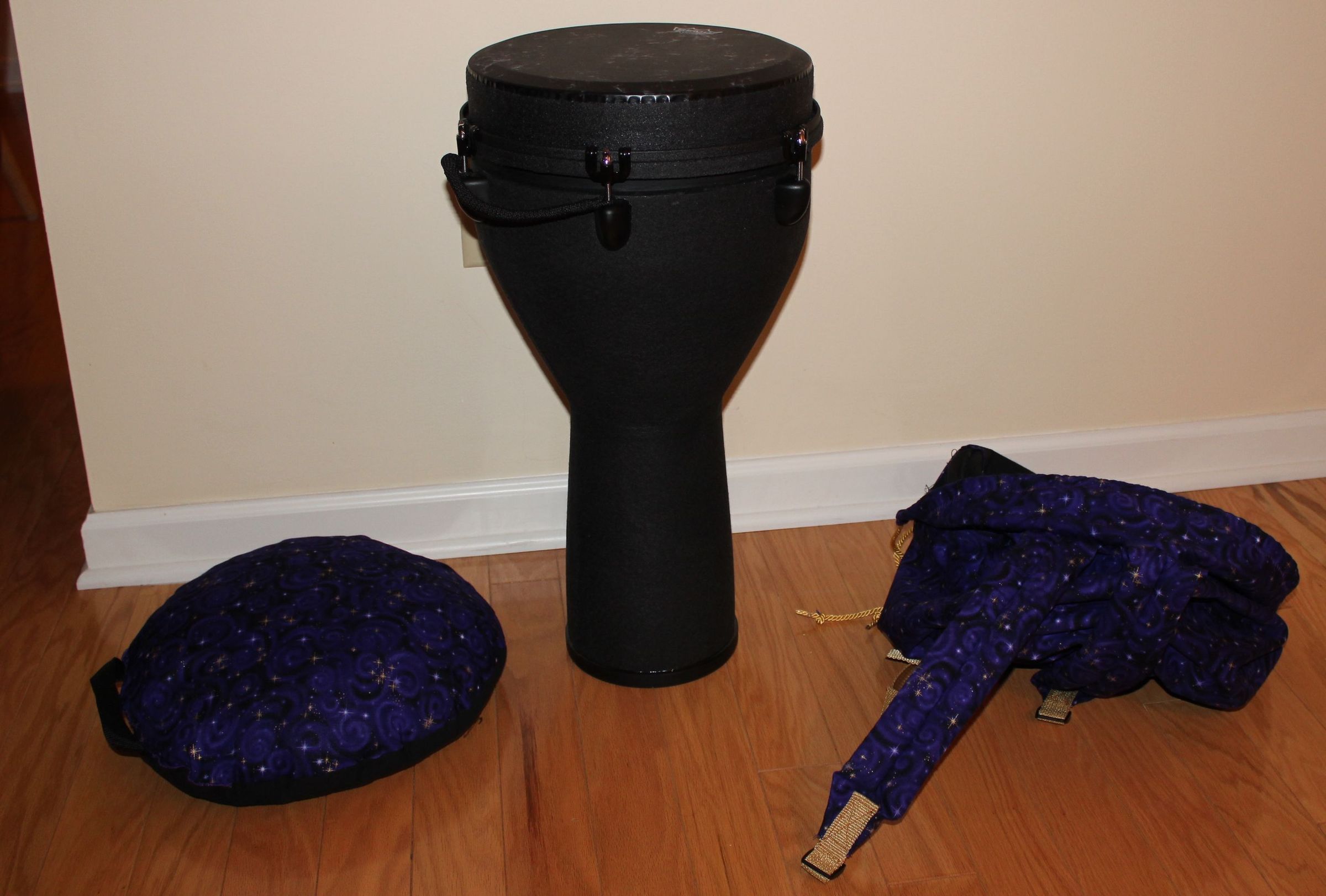Make a Backpack-style Bag for Your Drum (with Matching Cushion)