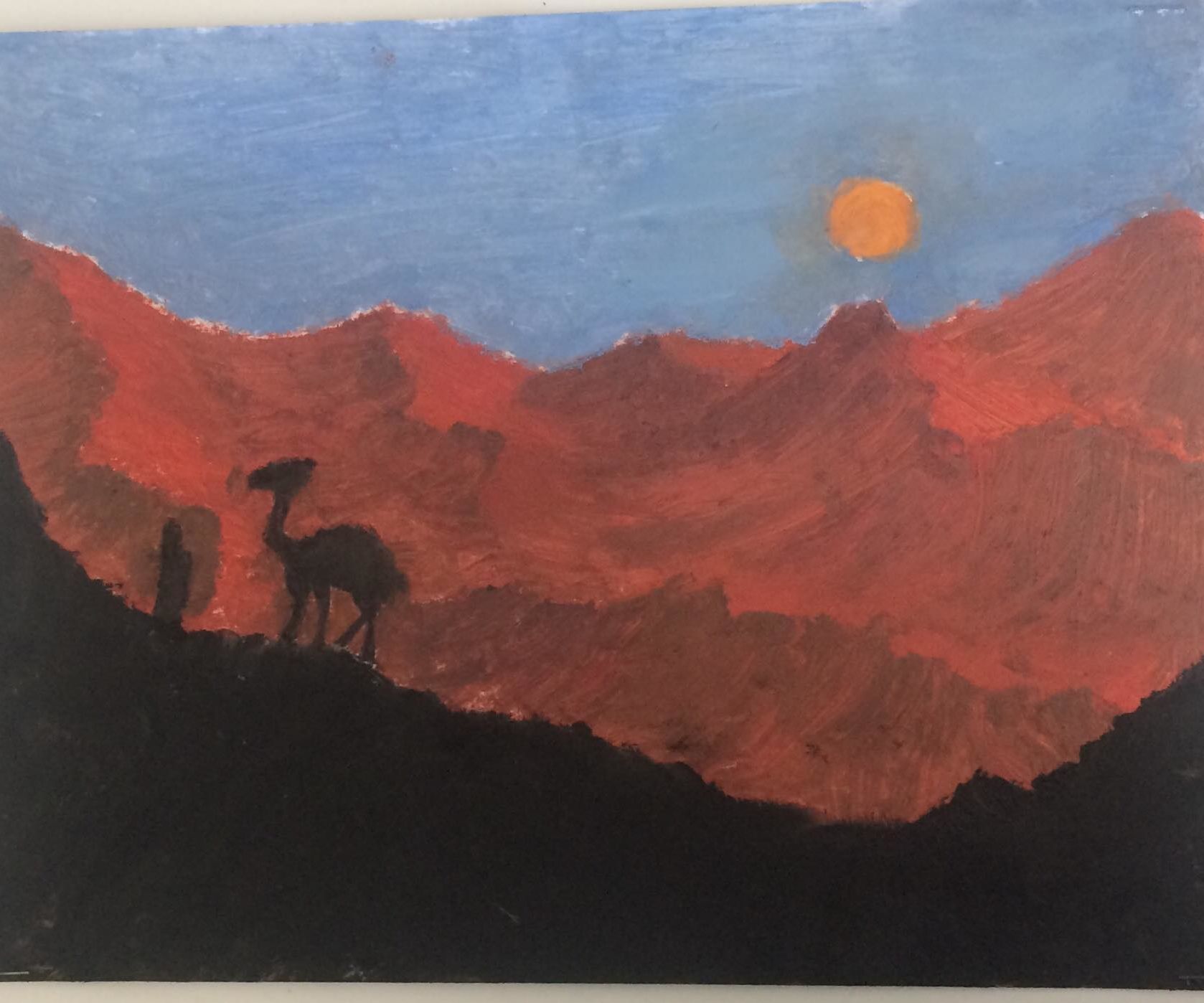 Red Desert Painting