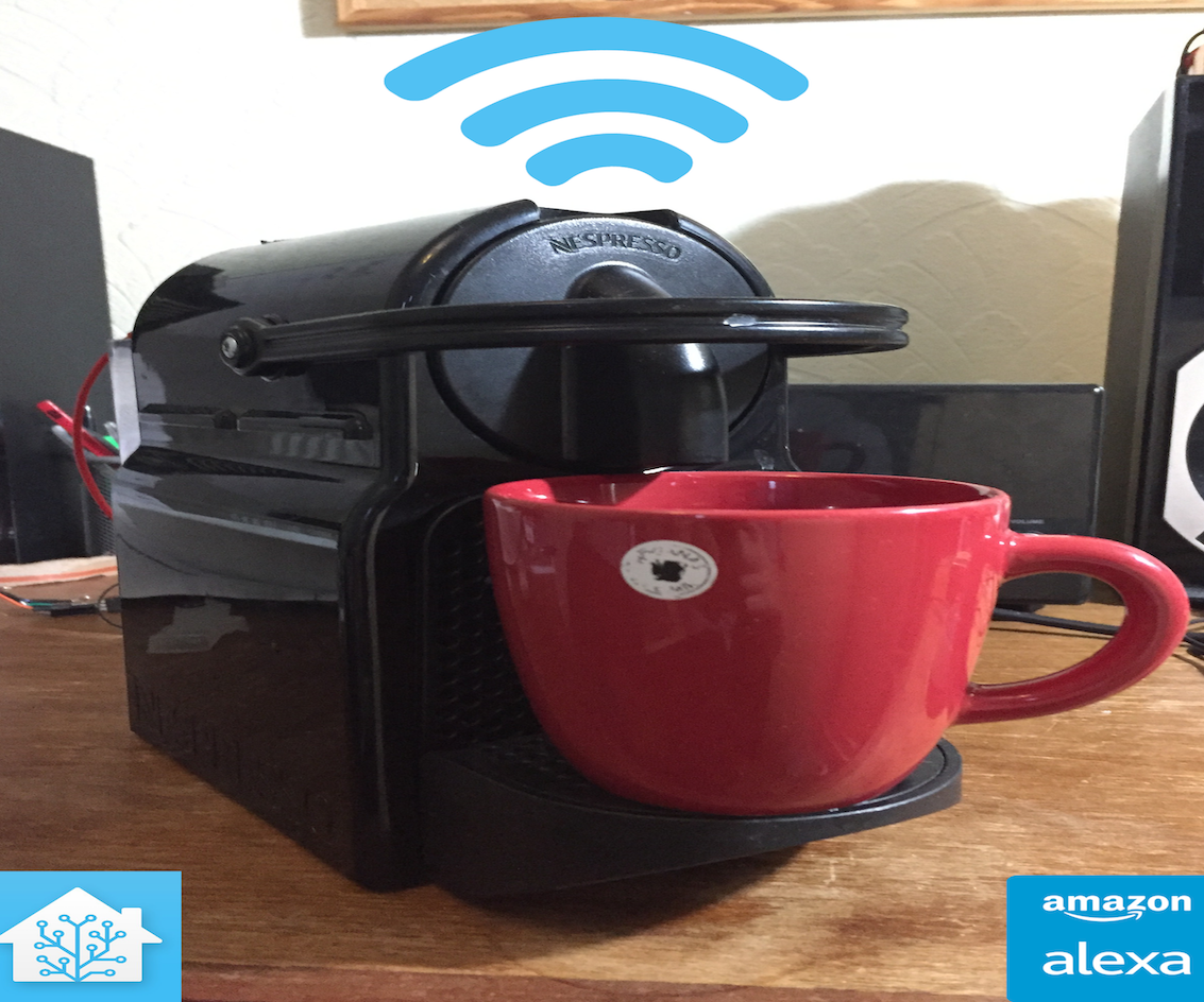 Smart Nespresso Machine Using HomeAssistant, Alexa, or Web Browser