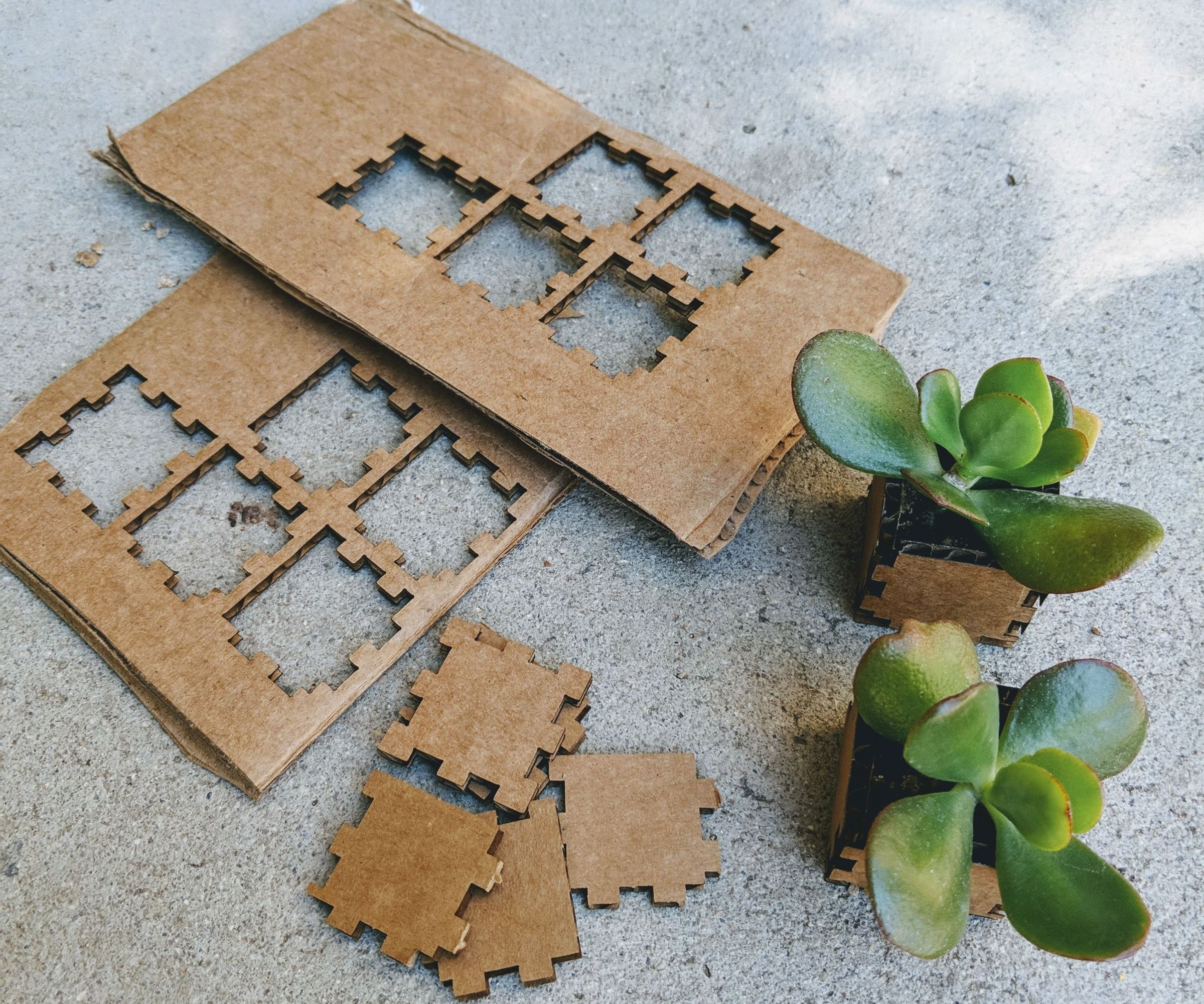 Laser-Cut Mini Succulent Pots on the Glowforge