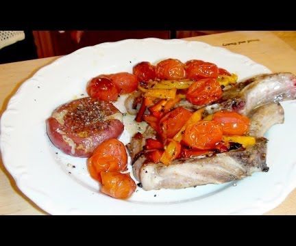 Mariah Milano's Pork Chops With Sweet Peppers & Tomatoes! 