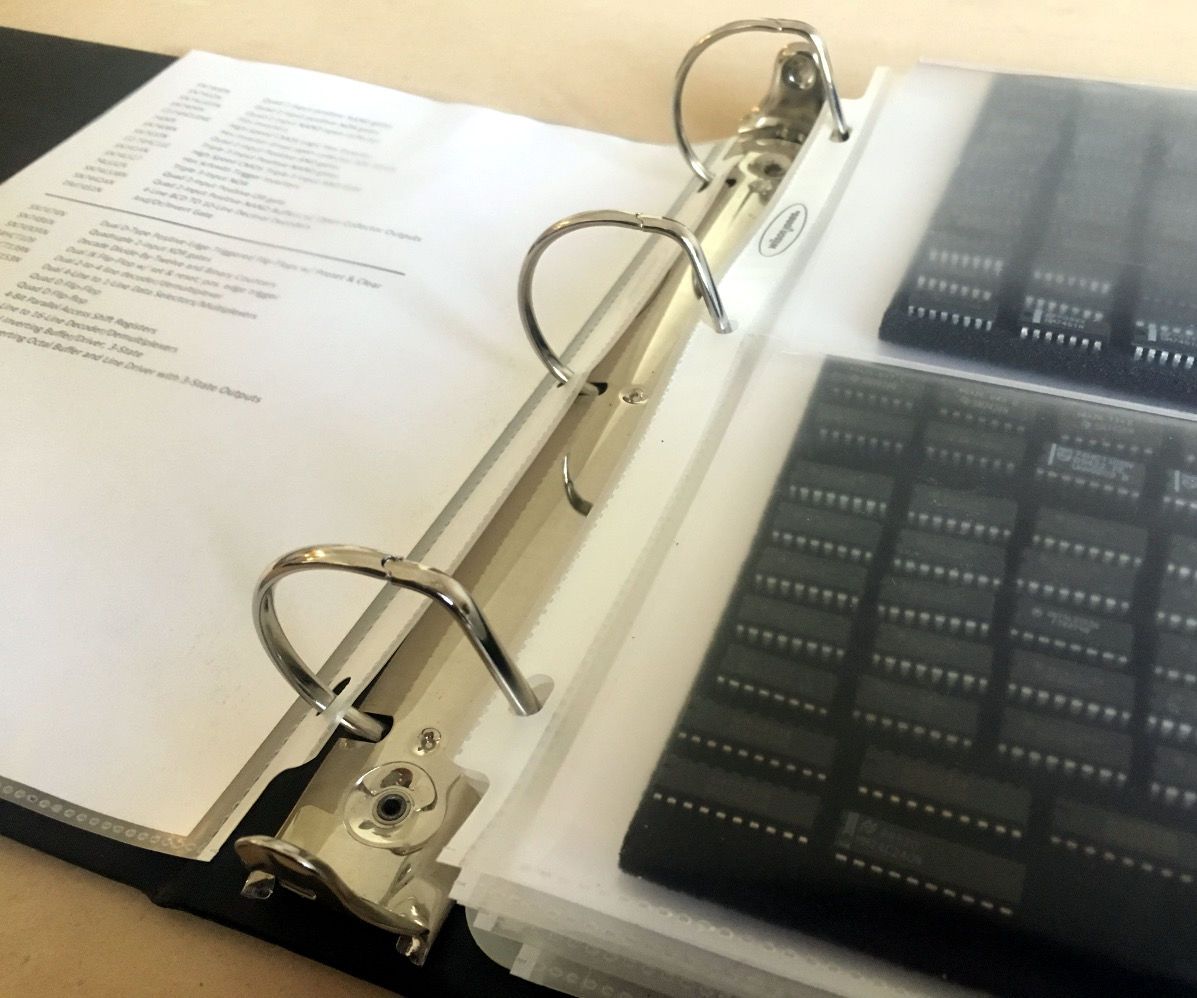 Small Parts Binder With Custom Pockets