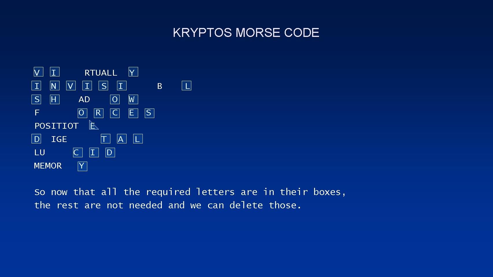 HOW TO SOLVE SANBORN'S KRYPTOS: PART 3 - ABSCISSA : 11 Steps ...